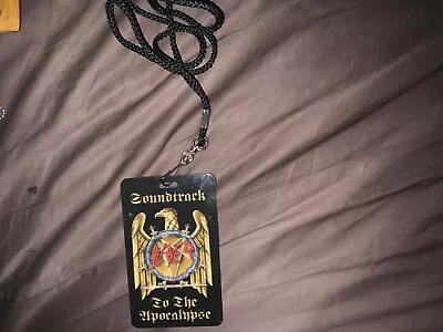 Slayer Soundtrack To The Apocalypse Lanyard OOP VHTF • $14.99