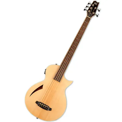 ESP LTD TL-5 Thinline 5-String Acoustic/Electric Bass - Natural • $719