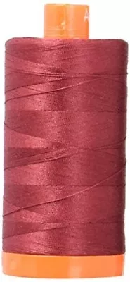 Urifil Mako Cotton Thread 50 Weight 1422 Yard Spool Color 2460 Dark Carmine Red • $15.95