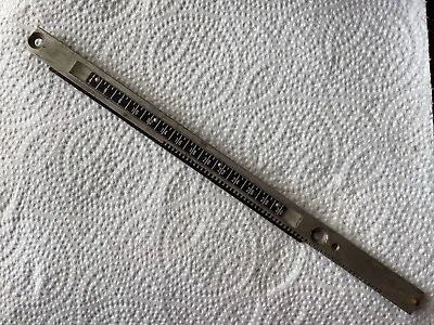 Vintage Metal Letterpress Ruler Metal • £14.99