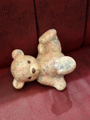 £45.25 • Buy Vintage Ceramic Floral Bear Global Studio Rare Collectable 1990-1999