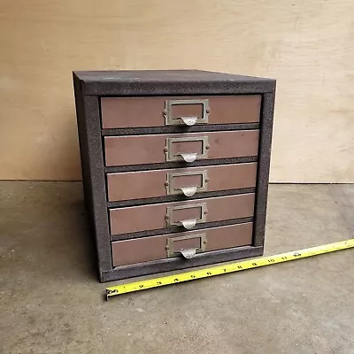 Vintage KENNEDY 5 Drawer Metal Parts Tool Organizer Storage Cabinet Box • $185