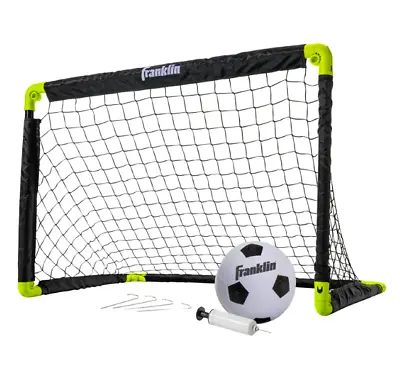 Kids Mini Soccer Goal Set Portable Folding Mini Net And Ball Set With Pump • $26.94