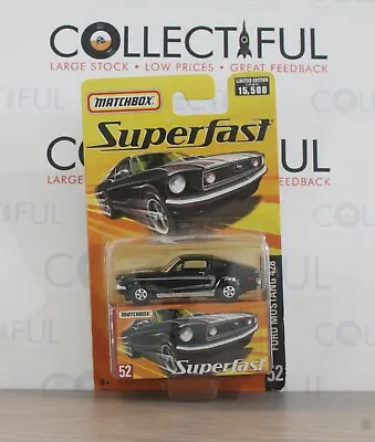 Matchbox - Superfast #52 Ford Mustang 428 - Black - Limited Edition Moc - 2005🔥 • $59.99