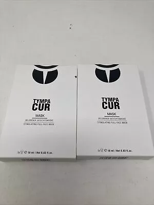 2 DERMA ROLLER TYMPA CUR NATURAL COLLAGEN INFUSED MASK 5 Pk X2 = 10 PCs FAST S&H • $75.38