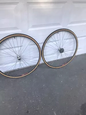 Vintage Campagnolo Record -Mavic GL 330 Road Wheelset 700c 6 Speed Near Mint See • $399.99