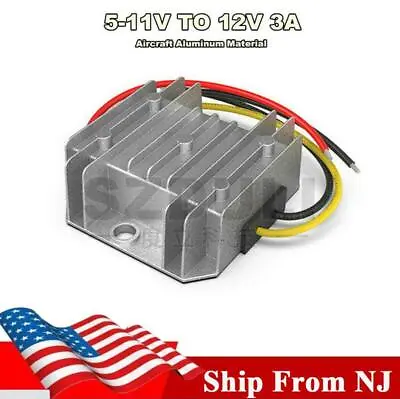 Aircraft Aluminum Car 6V To 12V Step Up Converter Boost Regulator Module 3A 36W  • $17.29