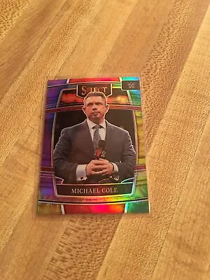 2022 Panini Wwe Select Wrestling Michael Cole Tie Dye Prizm Concourse 15/25 • $29.99