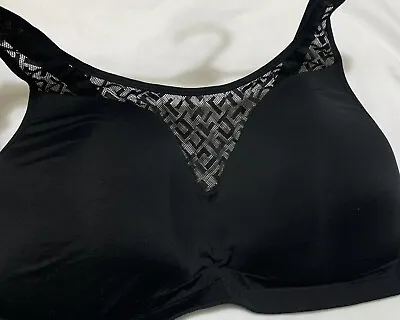 M&S BODY NON WIRED PADDED SUPER LIGHT FULL CUP CAMI Bra In BLACK Size 32C • £9.99