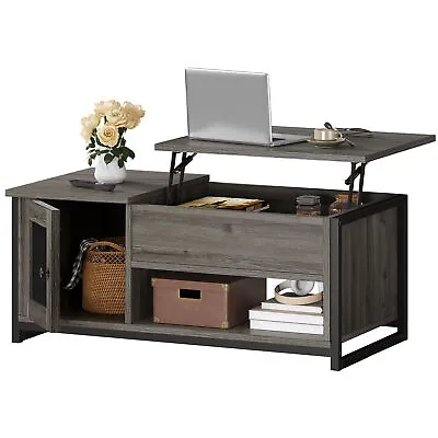 Lift Top Coffee Table 42  W/ Storage Hidden Compartment & Open Shelf Living Room • $96.98