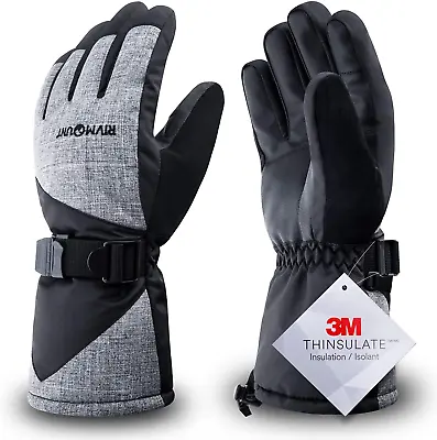 Rivmount Winter Ski Gloves For Men Women3M Thinsulate Keep Warm Waterproof Glov • $22.50