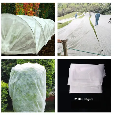 2x10m 30gsm Wide Garden Cold Frost Wind Fleece For Winter Plant Protection • £8.99