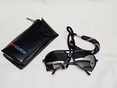 I SKI Blue Aviator SNOWKING Sunglasses W/Leather Binders And Case • $99