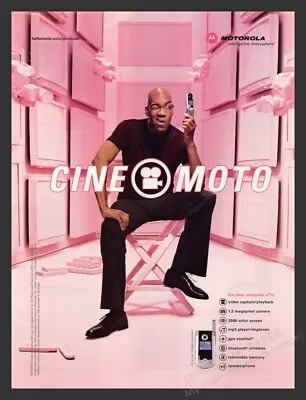 Cine Moto Motorola V710 Phone 2000s Print Advertisement Ad 2004 • $10.99