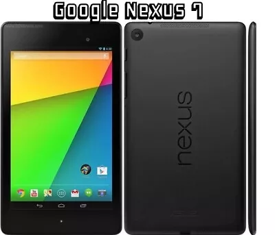 Google Nexus 7  16GB & 32GB Wi-Fi Android Tablet Very Good Condition BLACK • £38.99