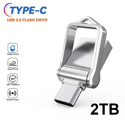 2TB 1TB USB 3.0 Type C Stick USB-C OTG Flash Drive Memory Pen For PC Laptop AU • $29.99