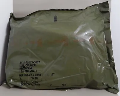Military Biological Chemical Protective Suit Surplus Green Sm Prep NIB Sealed • $39.95