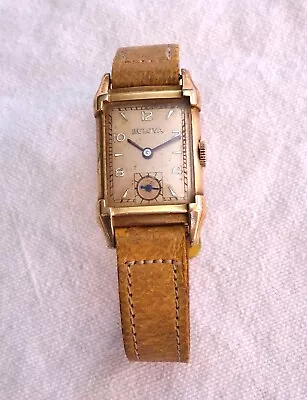 Vintage Bulova 14K Gold Filled Women’s Watch Square Case Face 21j Not Running • $30