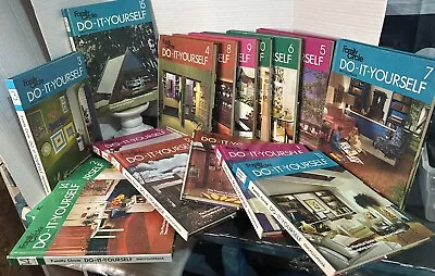 VINTAGE 1973 Family Circle DO-IT-YOURSELF Encyclopedia COMPLETE 16 Volume Set • $22.50