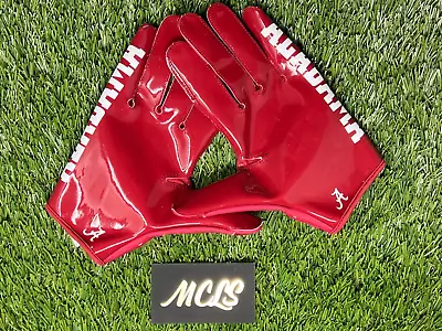 Nike Vapor Jet Alabama Men's Size XL Red White Football Gloves DX4886-620 • $109.95