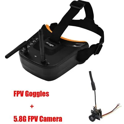 Dual Antennas FPV Goggles 5.8G 40CH Monitor Video Glasses Headset HD W 5.8G 25mW • $42.59