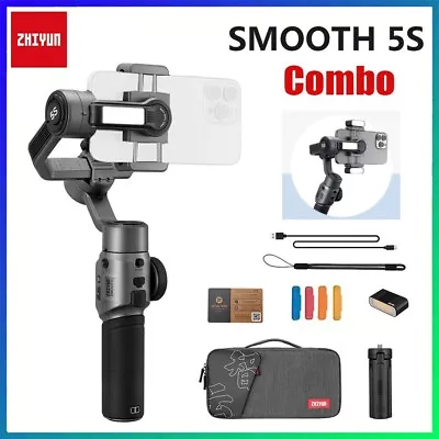 Zhiyun Smooth 5S Combo Gray 3-Axis Handheld Gimbal Stabilizer • $330