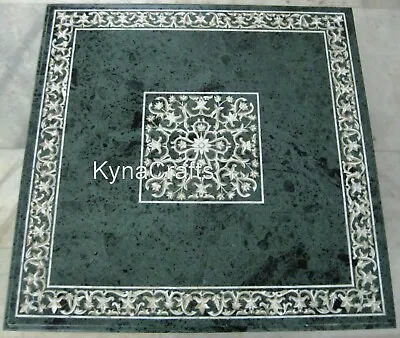 Green Marble Dining Table Top MOP Inlay Work Living Room Table For Home Decor • $3038.40