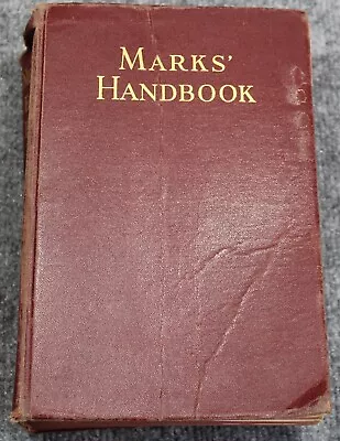 Vintage Mechanical Engineers' Handbook Fifth Edition 1951 By Lionel S. Marks • $19.95