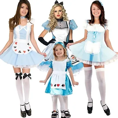 £13.99 • Buy Girls Adult Halloween Alice Wonderland Fancy Dress Costume Book Day Costume