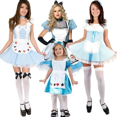£13.99 • Buy Girls Adult Halloween Alice Wonderland Fancy Dress Costume Book Day Costume