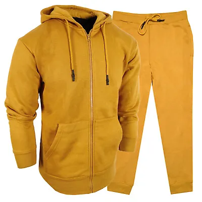 Thick Hoodie Jacket Jogger Sweatpants Track Suit Set Mens Fleece Zip Up Slim Fit • $36.95