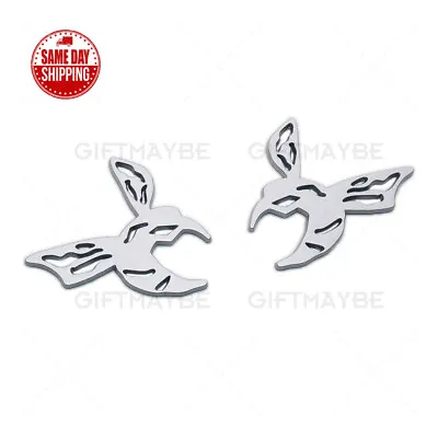 2pcs Silver 3D Maya Bee Bumblebee Body Side Fender Badge Car Emblem Nameplates • $8.49