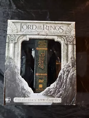 Lord Of The Rings Fellowship Of The Ring Collector's 4 DVD Set With Bookends • $58.33