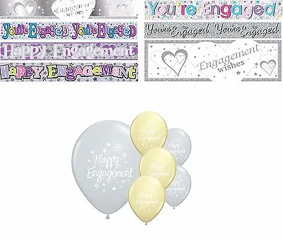 £1.79 • Buy Engagement Party Banners Wedding Decorations 