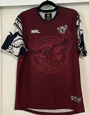 Manly Sea Eagles Supporter Shirt  M Authentic Licensed  2004 NRL Rugby League VG • $42