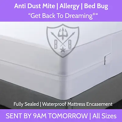 $46 • Buy Anti Bed Bug And Dust Mite, Mattress Cover, Protector, Zippered Encasement.