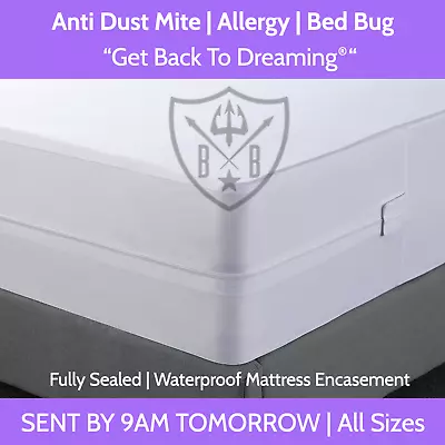 $46 • Buy Anti Bed Bug And Dust Mite, Mattress Cover, Protector, Zippered Encasement.