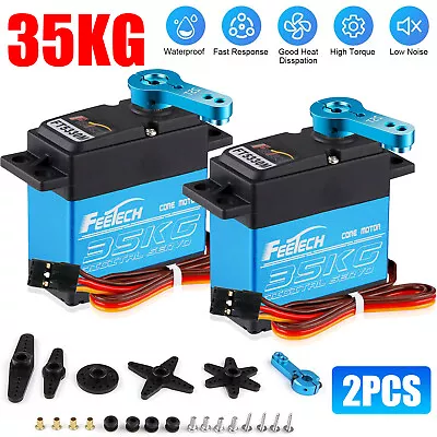 2PACK 35KG 180° Metal Gear Digital Servo HIGH TORQUE & SPEED RC Car Boot Servo • $34.98