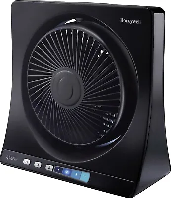 Honeywell Quietset Table Desk Fan HT354E 35W - Black Cool Air Fan 4 Speed • £26.99