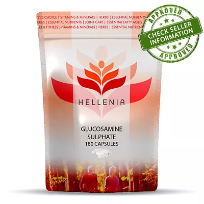 £8.90 • Buy Hellenia Glucosamine Sulphate 2KCL 1000mg Capsules