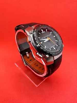 Seiko Sportura 100m Sapphire Crystal H023-00C0 Chronograph Men's Watch Orange • $229.95