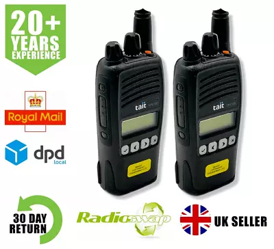 Tait Tp8135-c000 Band 3 174-225mhz 5 Watt Ip67 Walkie-talkie Two Way Radios X 2 • £395