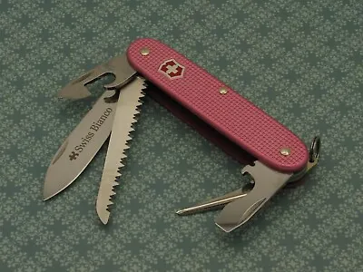 Swiss Bianco Exclusive Victorinox Farmer Rose Pink Alox Swiss Army Knife • $269.72