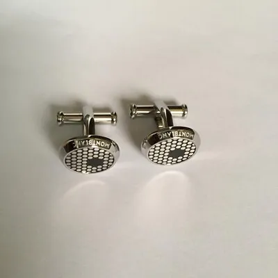 Montblanc Cufflinks Stainless Steel Honeycomb Mb 118598 For Men • $79.99