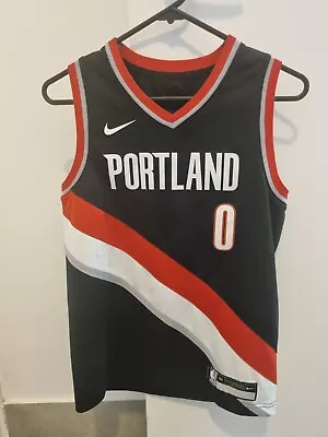Portland Trailblazers Nike NBA Lillard #10 Swingman Jersey Size M  • $43.95