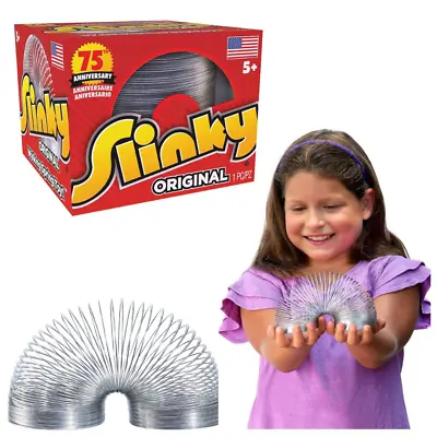 The Original Slinky Walking Spring Toy Basket Stuffers Metal Slinky Fidget • $5.77