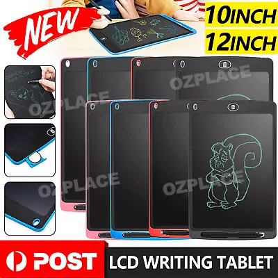 $6.85 • Buy 8.5/10/12 LCD Writing Tablet Drawing Board Colorful Handwriting Pad Kids