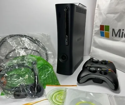 Microsoft Xbox 360 Elite 120gb Console W/ Blades Dashboard & Accessories • $750