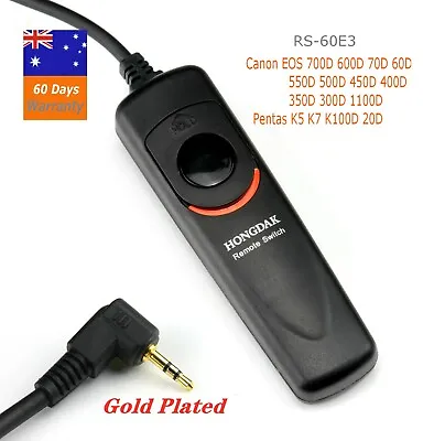 RS-60E3  Wired Remote Shutter Release For Canon EOS 1100d 700d 650d 550d 760D • $8.45