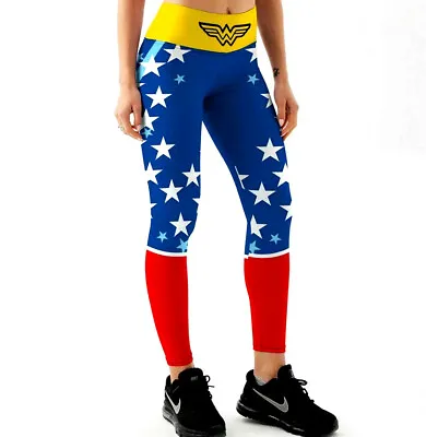 £15.20 • Buy 1 Super Hero Wonder Women Leggings High Waist Activewear Stretch Fi Yoga Tik Tok